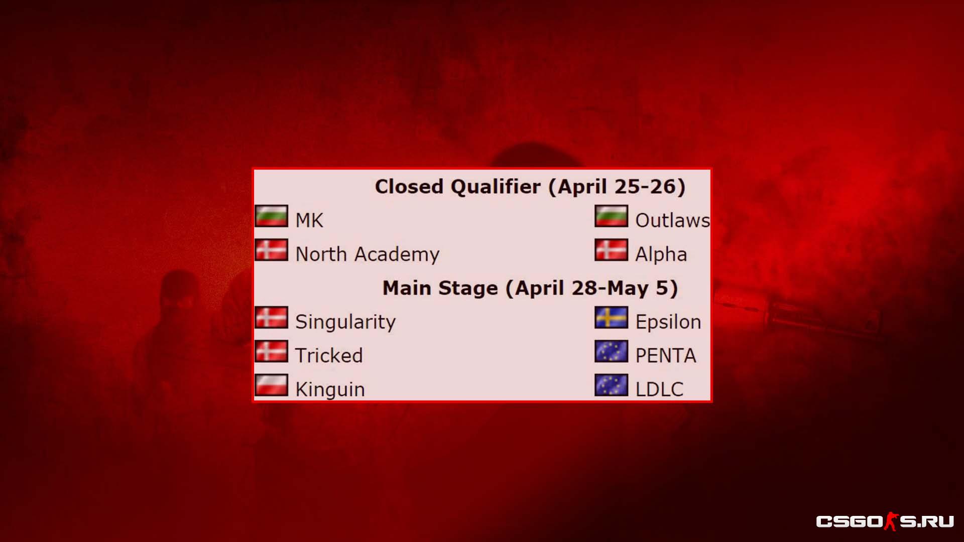 Новый турнир от Hellcase Cup 4 - участники турнира