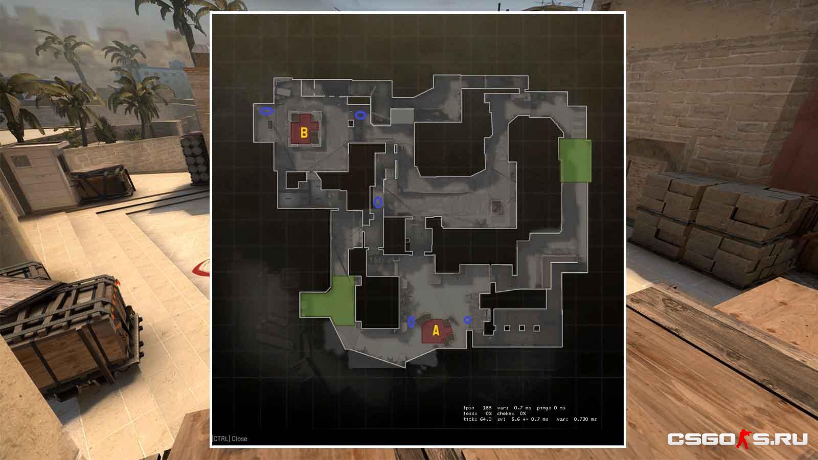 стиль игры на карте mirage
